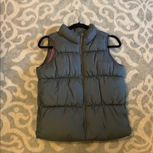 Women’s dark grey down vest size xsmall